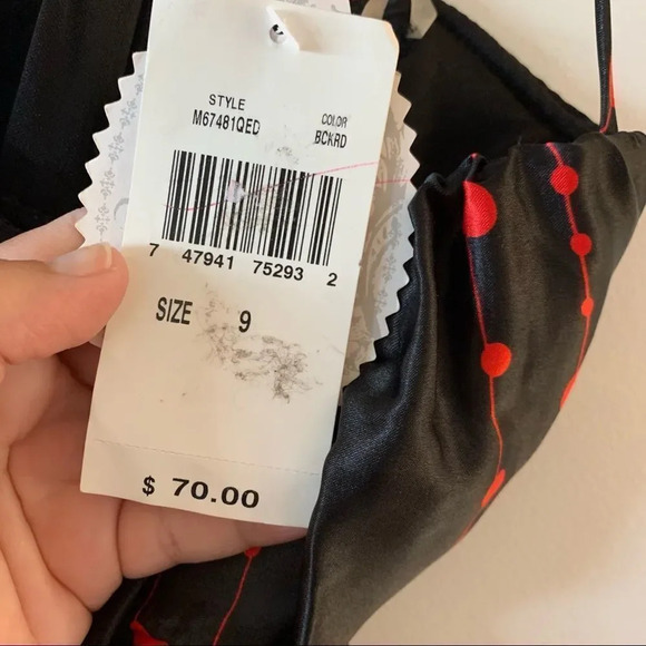 Speechless Red Black Floral Fun Party Dress Juniors Size 9 New Homecoming Dance - Picture 4 of 8